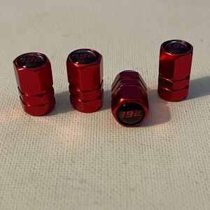 392 valve Stem caps in Red set of 4 NWT